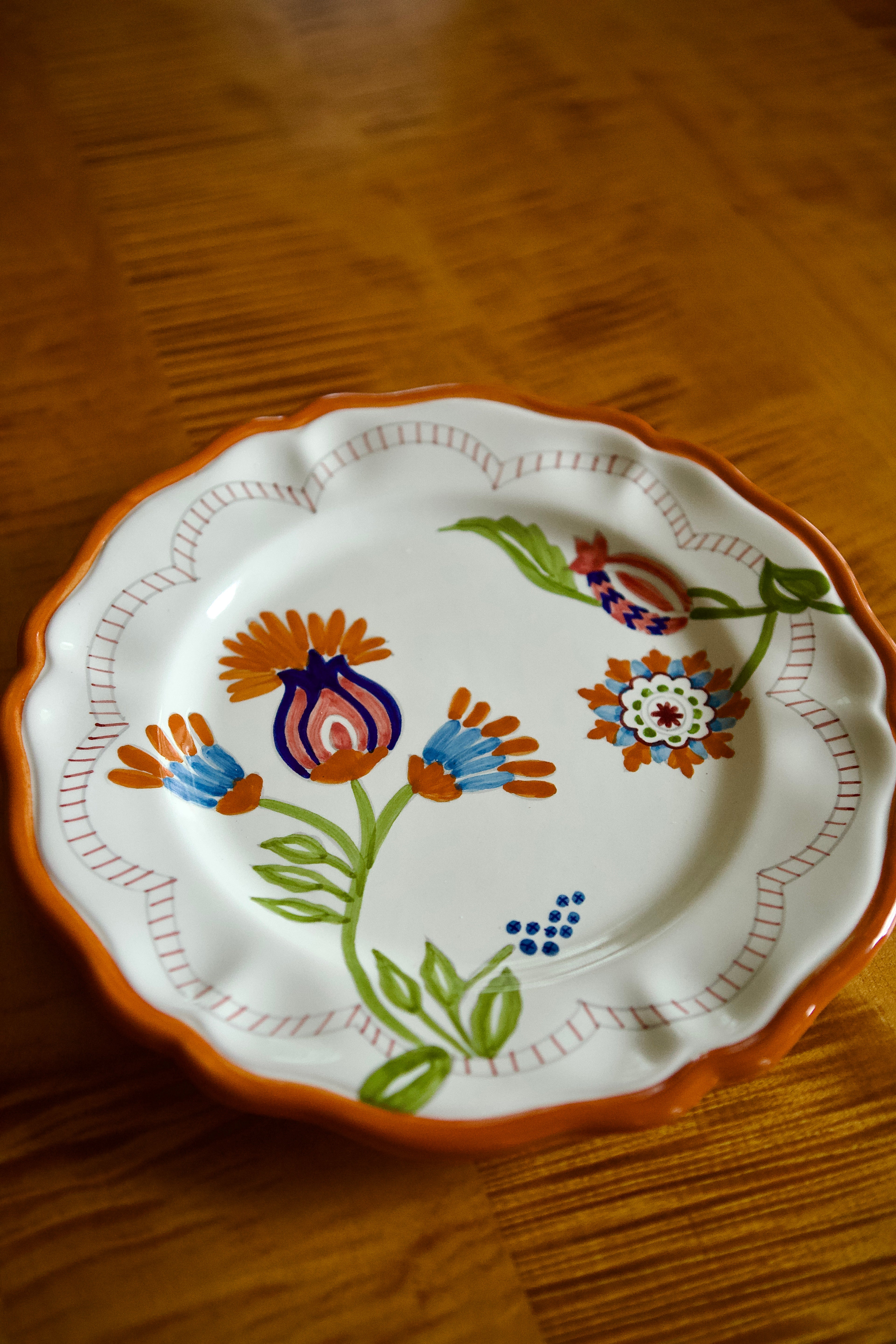 Hand Painted Festa Ceramic Plate