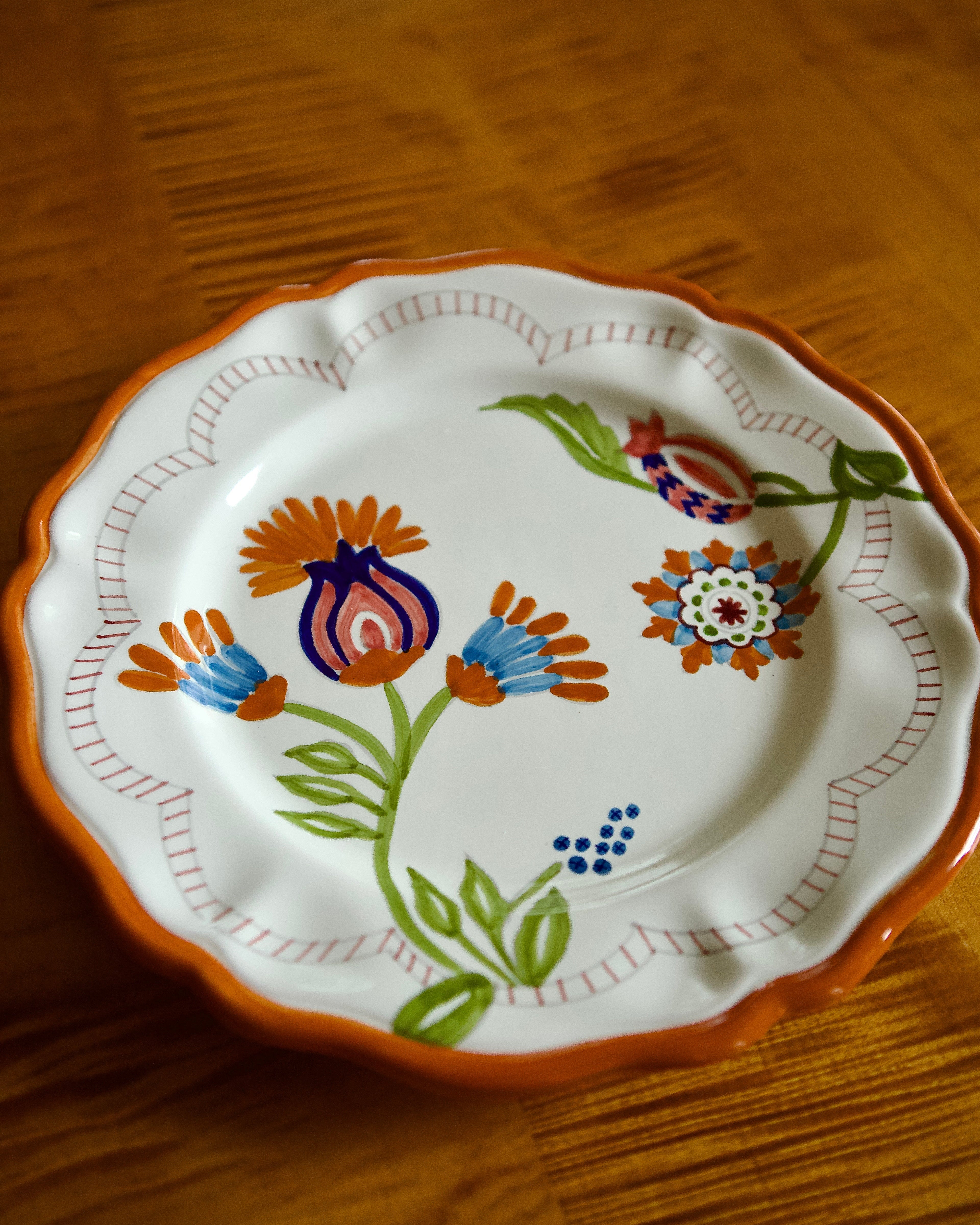 Hand Painted Festa Ceramic Plate