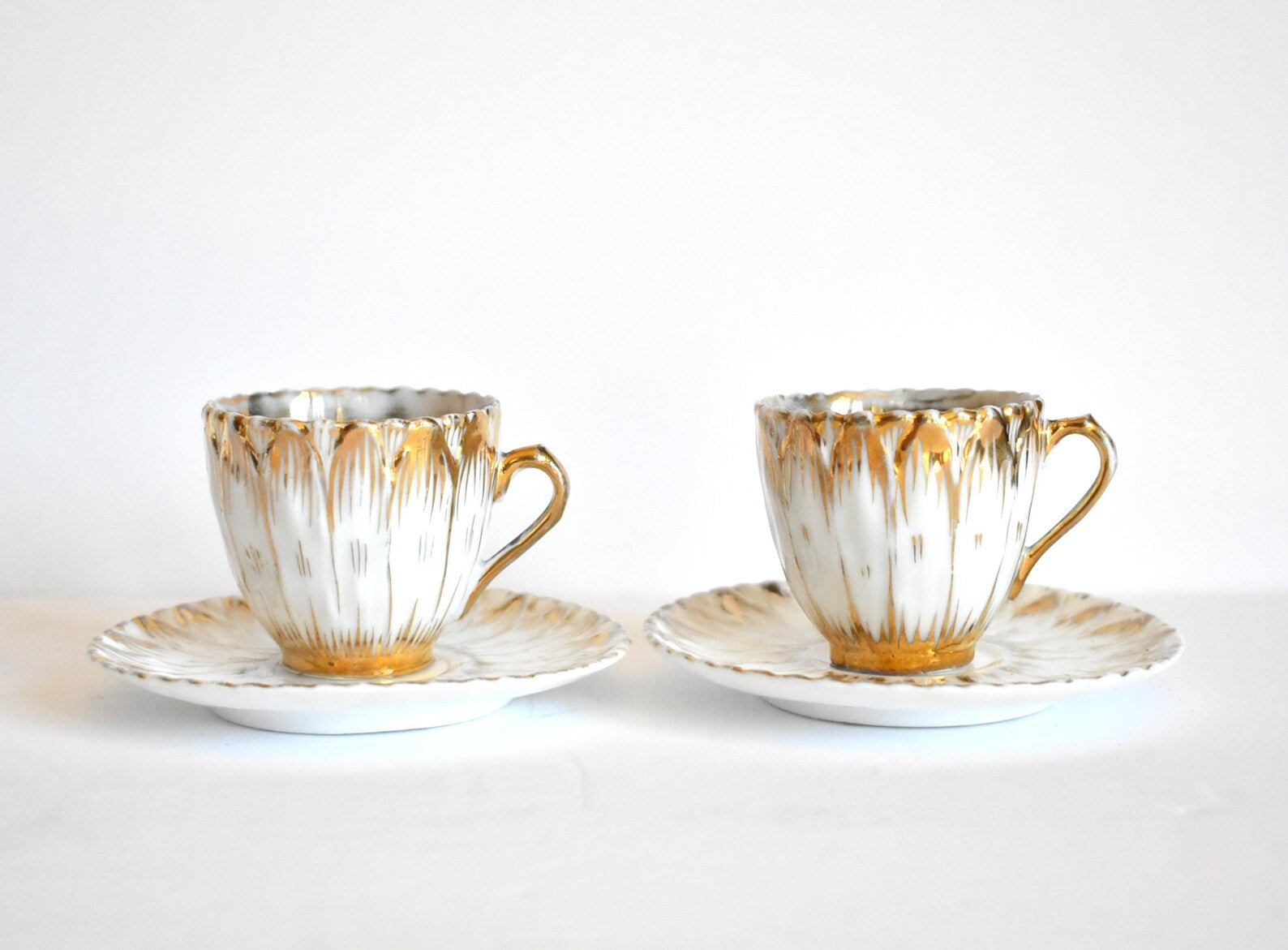 Antique Victorian Porcelain Demitasse Small Tea Service