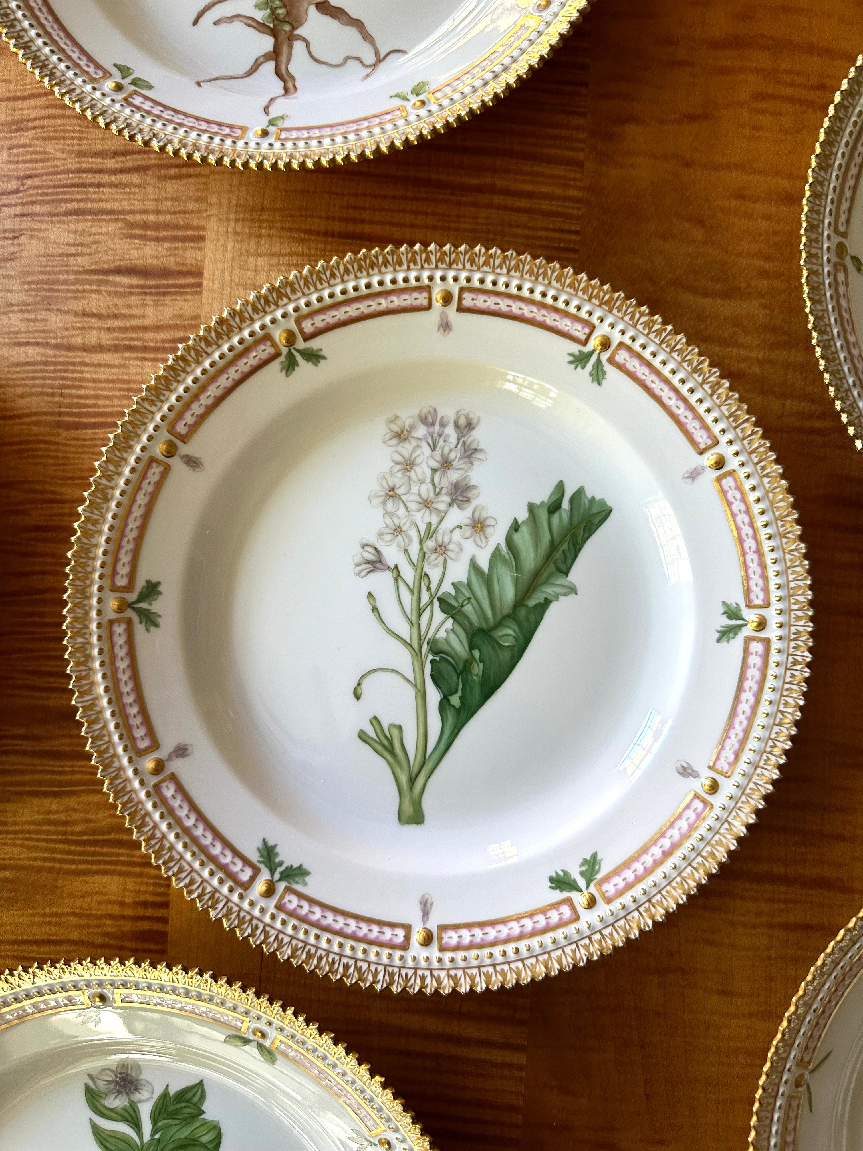 Royal Copenhagen Flora Danica Luncheon Plates (Set of 12)
