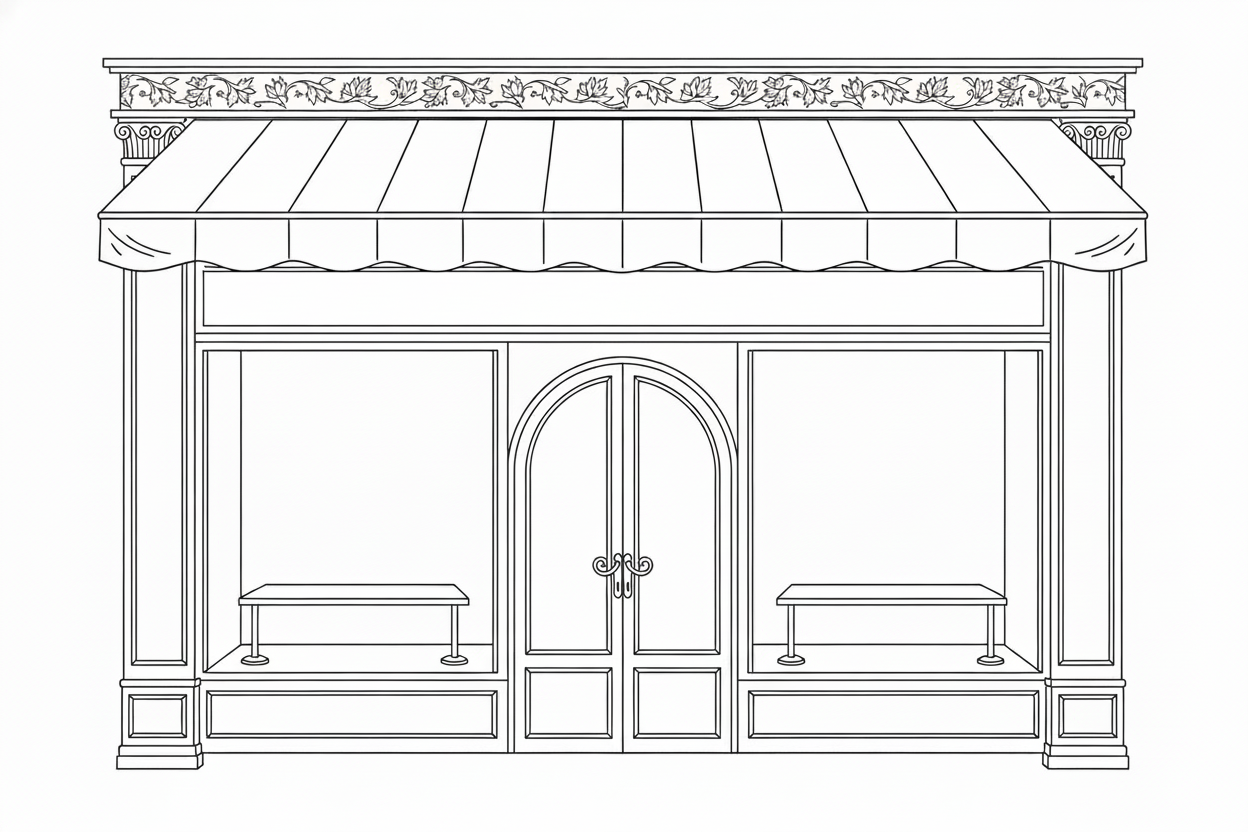 take away “Boulangerie” on the sign