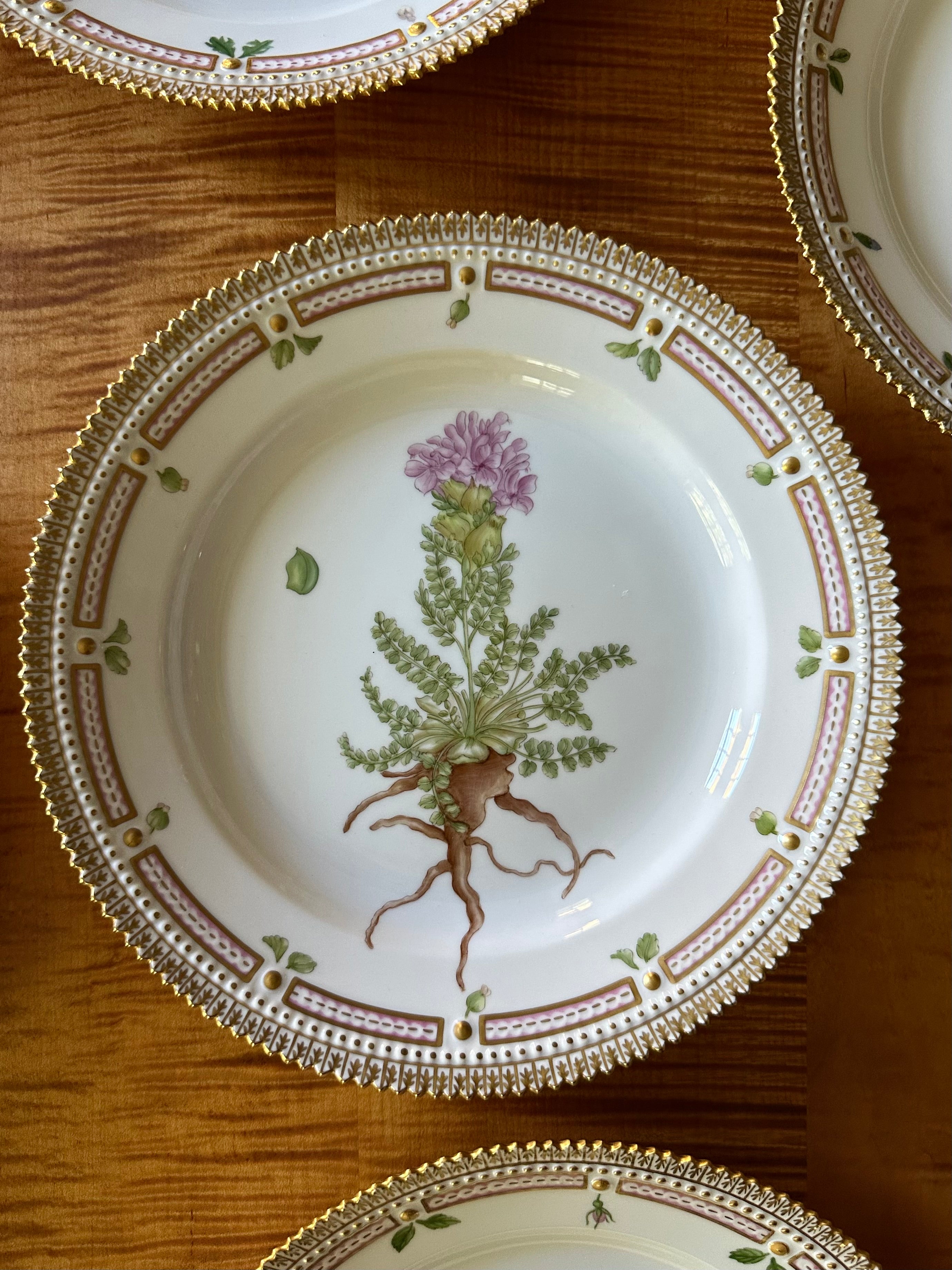 Royal Copenhagen Flora Danica Luncheon Plates (Set of 12)