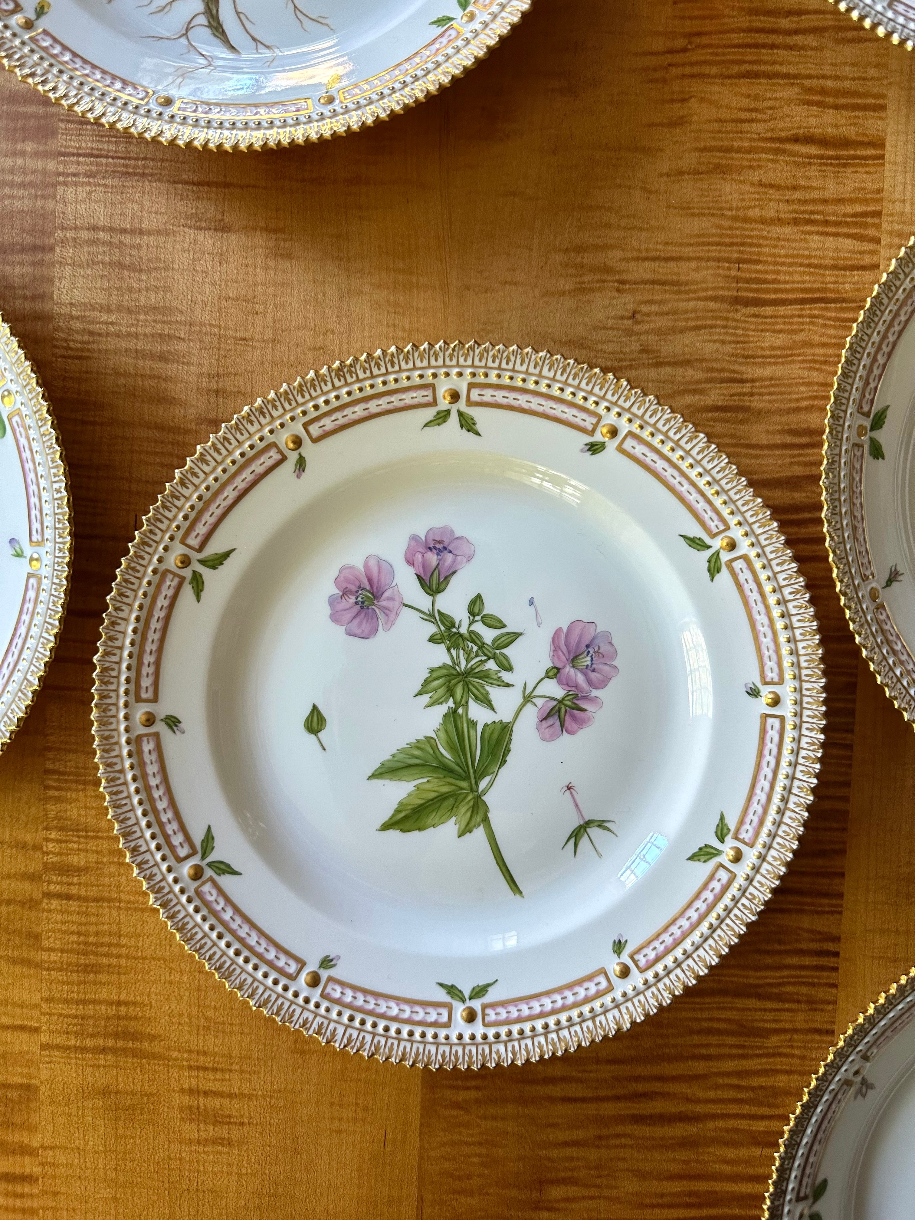 Royal Copenhagen Flora Danica Luncheon Plates (Set of 12)