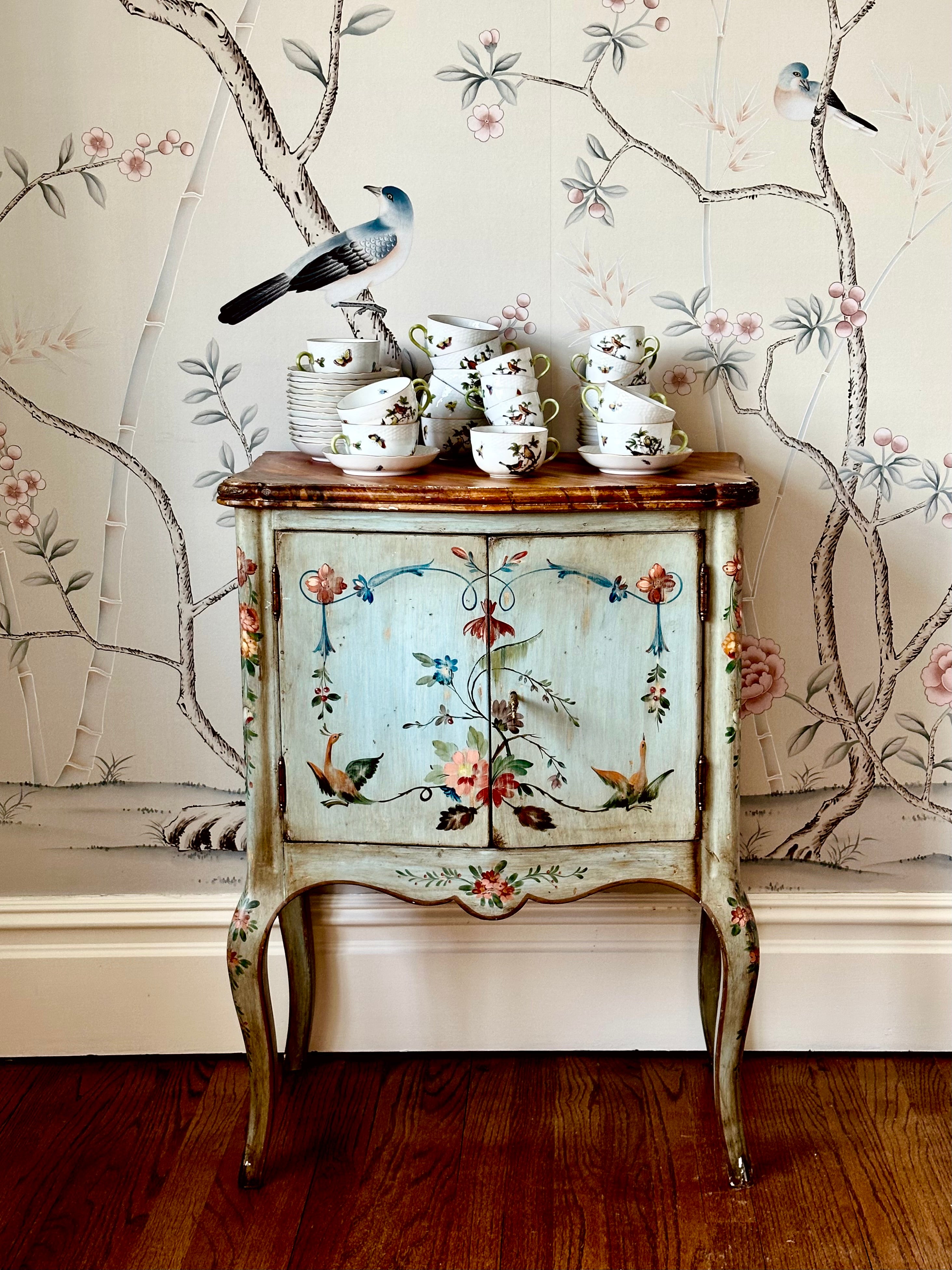 Herend Rothschild Bird Tea or Coffee Cup and Saucer